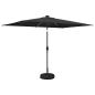 Preview: Gartenparasol mit LED-Lichtern und Sockel 200 x 300 cm