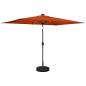Preview: Gartenparasol mit LED-Lichtern und Sockel 200 x 300 cm