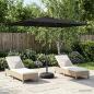 Preview: ARDEBO.de - Gartenparasol mit LED-Lichtern und Sockel 200 x 300 cm