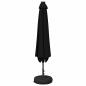 Preview: Gartenparasol mit LED-Lichtern und Sockel 200 x 300 cm