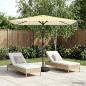 Preview: ARDEBO.de - Gartenparasol mit LED-Lichtern und Sockel 200 x 300 cm