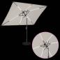Preview: Gartenparasol mit LED-Lichtern und Sockel 200 x 300 cm