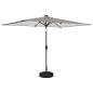 Preview: Gartenparasol mit LED-Lichtern und Sockel 200 x 300 cm