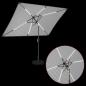 Preview: Gartenparasol mit LED-Lichtern und Sockel 200 x 300 cm