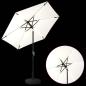 Preview: Gartenparasol mit LED-Lichtern und Sockel 2,3 x 2,3 m Polyester