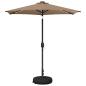 Preview: Gartenparasol mit LED-Lichtern und Sockel 230 x 230 cm