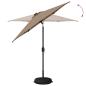 Preview: Gartenparasol mit LED-Lichtern und Sockel 230 x 230 cm