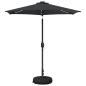 Preview: Gartenparasol mit LED-Lichtern und Sockel 230 x 230 cm