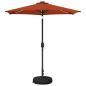 Preview: Gartenparasol mit LED-Lichtern und Sockel 230 x 230 cm