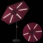 Preview: Gartenparasol mit LED-Lichtern und Sockel 230 x 230 cm