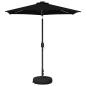 Preview: Gartenparasol mit LED-Lichtern und Sockel 230 x 230 cm