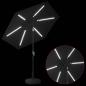 Preview: Gartenparasol mit LED-Lichtern und Sockel 230 x 230 cm
