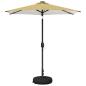 Preview: Gartenparasol mit LED-Lichtern und Sockel 230 x 230 cm