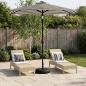 Preview: ARDEBO.de - Gartenparasol mit LED-Lichtern und Sockel 2,3 x 2,3 m Polyester