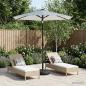 Preview: ARDEBO.de - Gartenparasol mit LED-Lichtern und Sockel 230 x 230 cm