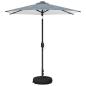 Preview: Gartenparasol mit LED-Lichtern und Sockel 230 x 230 cm