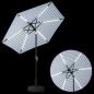 Preview: Gartenparasol mit LED-Lichtern und Sockel 230 x 230 cm