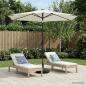 Preview: ARDEBO.de - Gartenparasol mit LED-Lichtern und Sockel 270 x 270 cm