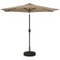 Preview: Gartenparasol mit LED-Lichtern und Sockel 2,7 x 2,7 m Polyester