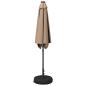 Preview: Gartenparasol mit LED-Lichtern und Sockel 2,7 x 2,7 m Polyester