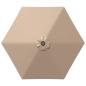 Preview: Gartenparasol mit LED-Lichtern und Sockel 2,7 x 2,7 m Polyester