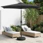Preview: ARDEBO.de - Gartenparasol mit LED-Lichtern und Sockel 270 x 270 cm