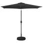 Preview: Gartenparasol mit LED-Lichtern und Sockel 270 x 270 cm