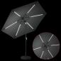 Preview: Gartenparasol mit LED-Lichtern und Sockel 270 x 270 cm