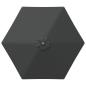 Preview: Gartenparasol mit LED-Lichtern und Sockel 270 x 270 cm