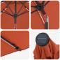 Preview: Gartenparasol mit LED-Lichtern und Sockel 270 x 270 cm