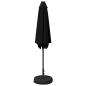 Preview: Gartenparasol mit LED-Lichtern und Sockel 270 x 270 cm