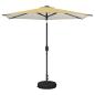 Preview: Gartenparasol mit LED-Lichtern und Sockel 270 x 270 cm