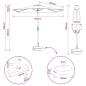 Preview: Gartenparasol mit LED-Lichtern und Sockel 270 x 270 cm