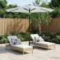 Preview: ARDEBO.de - Gartenparasol mit LED-Lichtern und Sockel 2,7 x 2,7 m Polyester