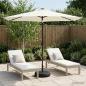 Preview: ARDEBO.de - Gartenparasol mit LED-Lichtern und Sockel 300 x 300 cm