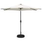 Preview: Gartenparasol mit LED-Lichtern und Sockel 300 x 300 cm