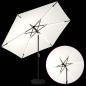 Preview: Gartenparasol mit LED-Lichtern und Sockel 300 x 300 cm
