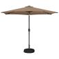 Preview: Gartenparasol mit LED-Lichtern und Sockel 300 x 300 cm