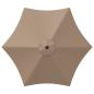 Preview: Gartenparasol mit LED-Lichtern und Sockel 300 x 300 cm