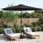 Preview: ARDEBO.de - Gartenparasol mit LED-Lichtern und Sockel 300 x 300 cm
