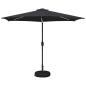 Preview: Gartenparasol mit LED-Lichtern und Sockel 300 x 300 cm