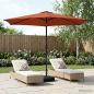 Preview: ARDEBO.de - Gartenparasol mit LED-Lichtern und Sockel 3 x 3 m Polyester
