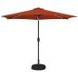 Preview: Gartenparasol mit LED-Lichtern und Sockel 3 x 3 m Polyester