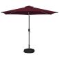 Preview: Gartenparasol mit LED-Lichtern und Sockel 300 x 300 cm