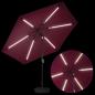 Preview: Gartenparasol mit LED-Lichtern und Sockel 300 x 300 cm