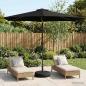 Preview: ARDEBO.de - Gartenparasol mit LED-Lichtern und Sockel 3 x 3 m Polyester
