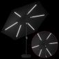 Preview: Gartenparasol mit LED-Lichtern und Sockel 3 x 3 m Polyester