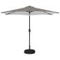 Preview: Gartenparasol mit LED-Lichtern und Sockel 300 x 300 cm