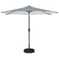 Preview: Gartenparasol mit LED-Lichtern und Sockel 300 x 300 cm