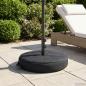 Preview: ARDEBO.de - Terrassenständer für Sonnenschirme 60 x 60 cm Stahl Schwarz